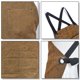 thumbnail image 4 of Espalda cruzada con correas de cuero, lona encerada resistente para hombres y mujeres: mecánico, herrero, soldador. JAMW Sencillez, 4 of 4