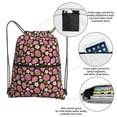 thumbnail image 4 of Wukai Strawberry Waterproof Drawstring Backpack with Zipper Pocket,Large Foldable Gym Bag for Women and Men, Perfect for Sports, Yoga, and Travel, 4 of 8
