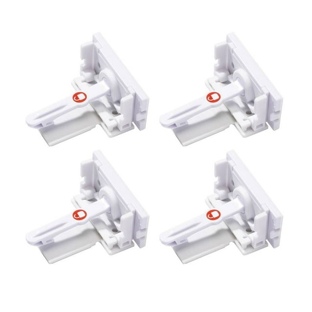 Seguro Adhesivo para Puertas y Cajones 4pzs Safety 1st Blanco