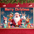 thumbnail image 4 of Colorful Decorations Merry Christmas Banner Fun Festive Designs for Family Celebration Kids Party Indoor Decoration, 4 of 8