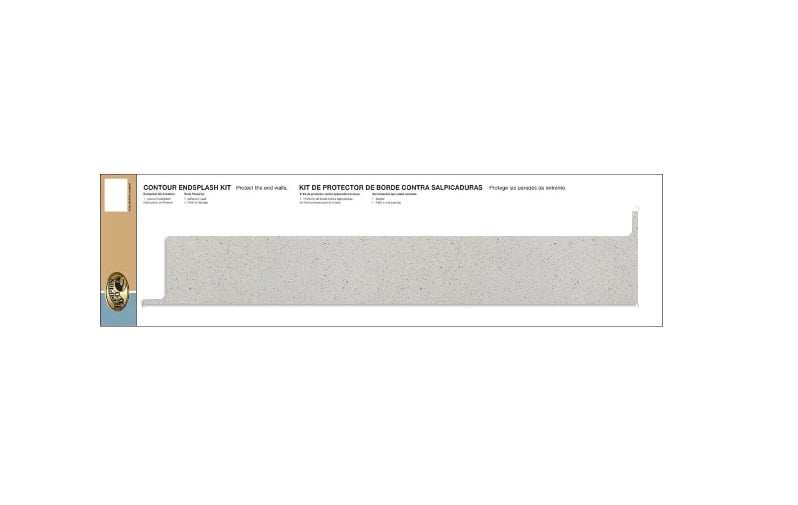 Hampton Bay Laminate Endsplash Kit for Countertop with Backsplash in