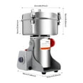 thumbnail image 3 of Electric Grain Grinder Mill 2500g, Commercial Spice Grinder High Speed 4500W Swing Type 304 Stainless Steel Pulverizer Grinding Machine for Kitchen Dry Spice Herbs Grains Coffee Rice Pepper, 3 of 6
