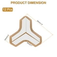 thumbnail image 2 of Uxcell Protecteurs d'Angle 12 Pcs Protecteurs d'Angle de Table Garde d'Angle de Meuble et Pare-Chocs de Bords (en Forme de T, Brun), 2 of 6