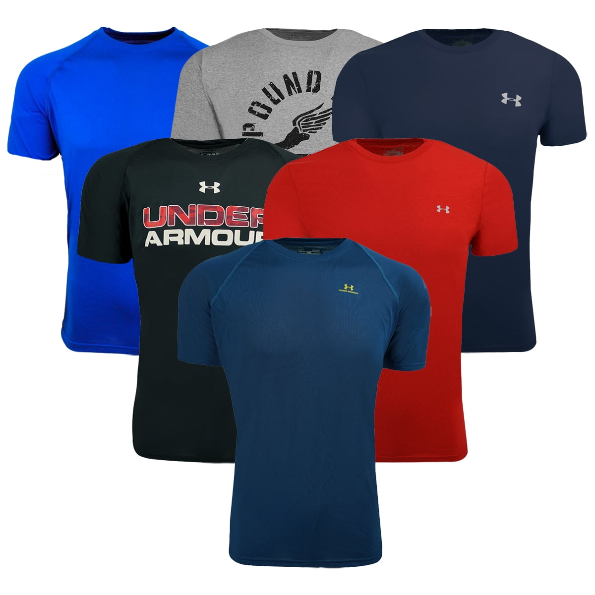 under armour red white and blue shirt