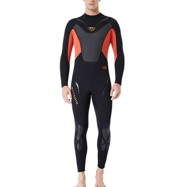 Advancent Trajes de neopreno Traje de buceo Pantalones de manga larga de secado rápido Protección solar de una pieza Mantener el calor para bucear Deportes acuáticos negro/naranja S Advancent OD003281-06