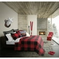 thumbnail image 2 of Safdie & Co. 3-piece Buffalo Plaid Double Queen Comforter Set in Red/Black, 2 of 3