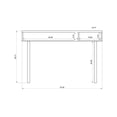 thumbnail image 3 of Windsor Wood 47" Modern Accent Console Table in Off White & Nature, 3 of 10