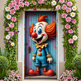 thumbnail image 5 of Vibrant Clown Banner Circus Celebration Colorful Design Carnival Theme Polyester Material for Kids Party Birthday Event Decoration, 5 of 9