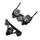 thumbnail image 3 of Conjunto de Ropa Interior de Encaje Floral Negro y en Espalda Mujer METRO, 3 of 8