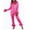 Pink 02, variant on Wancir Womens Christmas Pajamas Sets Long Sleeve Button Fur Trim Shirt Matching Pants 2 Piece Lounge Set Sleepwear