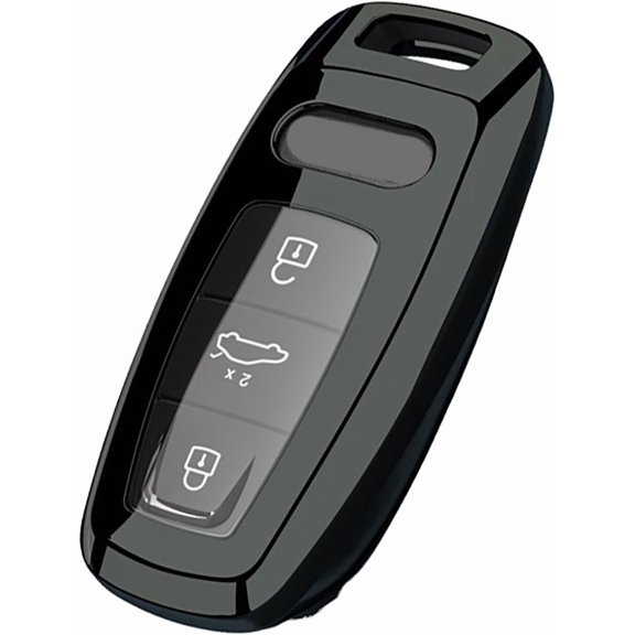 Key Fob Cover Compatible with Fit for Audi A6 A6L TPU Full Protection Stylish Car Keyfobs Covers Key Case Shell Keychain Case Holder Protector
