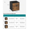 thumbnail image 4 of NTGFU 6 Storage Cubes, Cube Storage Bins with Handles, Closet Organizers for Shelves, 13x13x13 Inches, Fit Cube Storage Unit for Bedroom Living Room, Rustic Brown, 4 of 6