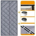 thumbnail image 2 of Heavy Duty Insulated Thermal Door Curtain For Enhanced Home Energy Efficiency Winter Cold Stopper Full Coverage Comfort 2PCS, 2 of 4
