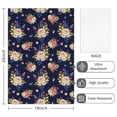 thumbnail image 2 of 2 Pcs Pioneer Flower Floral Print Pattern Kitchen Towels, Funny Microfiber Dish Towel Set, 18" X 26" Tea Towels, 2 of 6