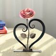 thumbnail image 2 of Frogued Beautiful Heart Shape Desk Statue Decor Romantic Decorative Metal Desk Sculpture Decor for Home, 2 of 13