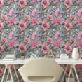 thumbnail image 2 of Ambesonne Floral Peel & Stick Wallpaper for Home, Watercolor Poppy Botanical, 13"x100", Pastel Pink Sepia and Blue, 2 of 5
