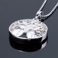 thumbnail image 1 of Natural Round Gem Stone Kabbalah Tree of Life Necklaces Pendants, 1 of 6