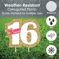 thumbnail image 5 of Big Dot of Happiness Sweet 16 - Sweet Sixteen Lawn Decorations - Outdoor Birthday Party Yard Decorations - 10 Piece, 5 of 8
