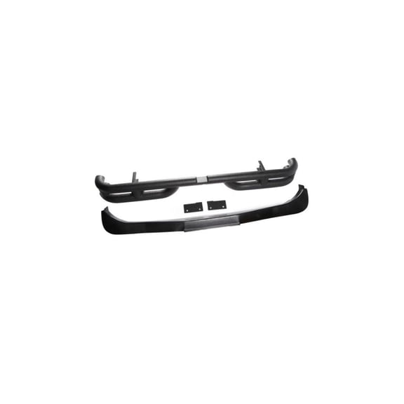 Rugged Ridge Dual Tube Rear Bumper Text Black Fits 07-18 Jeep Wrangler JK 2/4 Dr