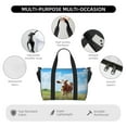 thumbnail image 3 of Travel Duffle Bag Cow Grazing Nature Travel Tote Bags Carry on Luggage Waterproof Weekender Bags with Top Handle Adjustable Shoulde Strap for Travel Gym, 3 of 5