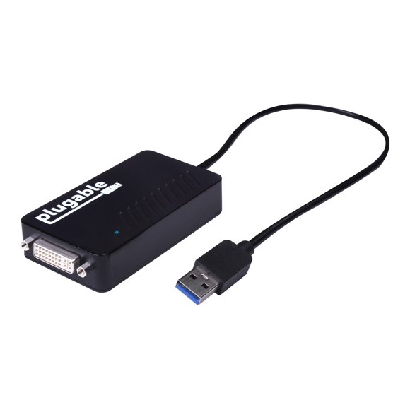 Plugable USB 3.0 to HDMIDVIVgA Video graphics Adapter for Multiple Monitors up to 2048x1152 or 1920x1080 Supports Windows 10, 8.1, 7, XP, (UgA-3000)