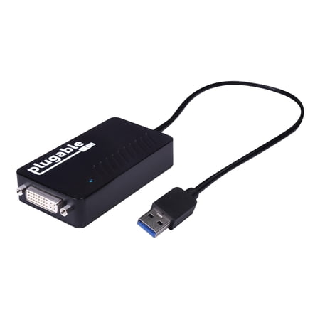 UPC: 0649241921080 | Plugable USB 3.0 to DVI/VGA/HDMI Video Graphics Adapter for Multiple Monitors up to 2048×1152 Supports Windows 11  10  8.1  7  XP  and Mac 10.14+