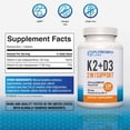 thumbnail image 2 of Puregen Labs Vitamin D3 & K2 (MK7) Complex - Bone and Heart Health Supplement  - 120 Capsules  - 1PK, 2 of 5