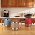 thumbnail image 6 of 17oz (500ml) Insulated Coffee Mug Stainless Steel Coffee Mug Travel Tumbler Cup with Lid And Handle-Blue, 6 of 9