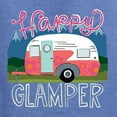 thumbnail image 2 of Happy Glamper | Fancy Camping Camper Van Caravan | Nature Lover Unisex Crewneck Sweatshirt, Vintage Heather Blue, XL, 2 of 5