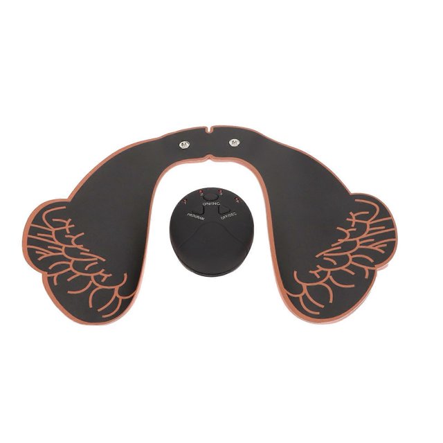 Electric Buttocks Trainer Body Beauty Muscle Massage Reduce Pain Hip Lifting Shaping Trainer Black Orange