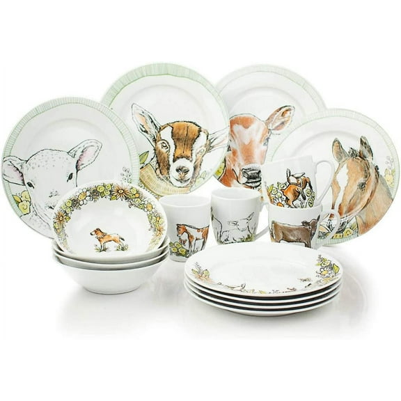 Everything Kitchens 16-Piece Dinnerware-Set with Mugs