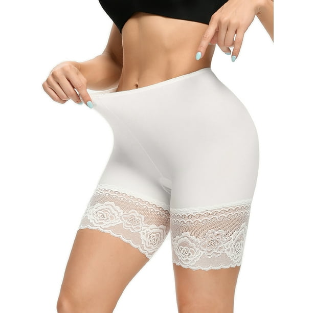 Wowens Slip Shorts for Under Dresses Lace Panty Anti Chafing Underwear