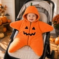 thumbnail image 6 of Dakiuu Halloween Star Shape Baby Swaddle Sack Zipper Wearable Sleep Blanket For Newborn Infant Baby Boys Girls Outfit 0‑3 Months One Size, 6 of 8