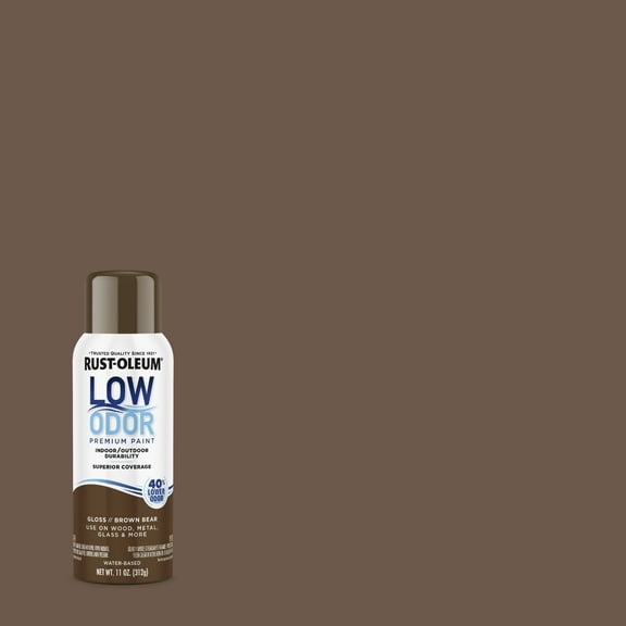 Brown Bear, Rust-Oleum Low Odor Premium Gloss Spray Paint- 11 oz