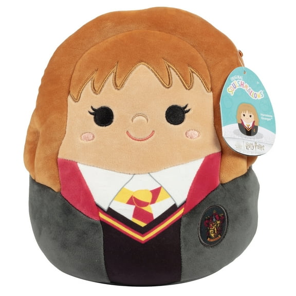 Squishmallows Original Harry Potter 10-Inch Hermione Granger Plush- Collectible Soft and Squishy Hermine w Gryffindor School Robe Stuffed Animal Toy- Gift for Kids, Girls, Boys & Fans of Harry Potter