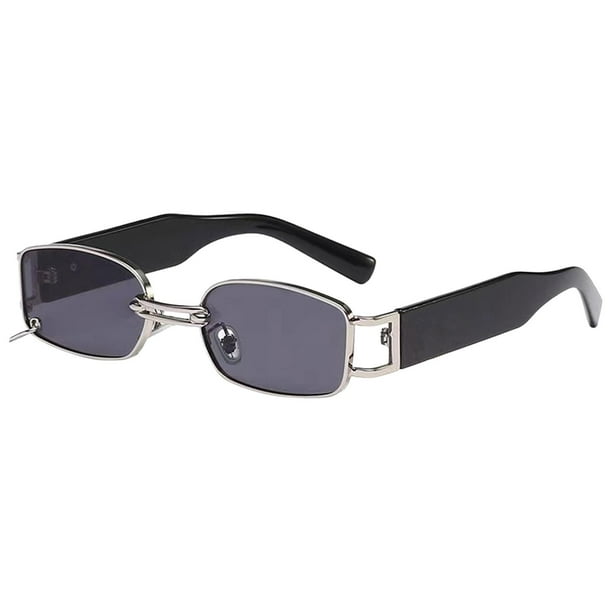 Gafaol de estilo retro Mujeres Hombres Protección Gafaol Plata Hugo Gafas de moda