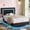 Black, variant on 4 EVER WINNER Queen Floating Bed Frame with LED Lights, LED Upholstered Platform Bed Frame with Diamond Tufted Headboard, White LED Bed Frame for Bedroom, White