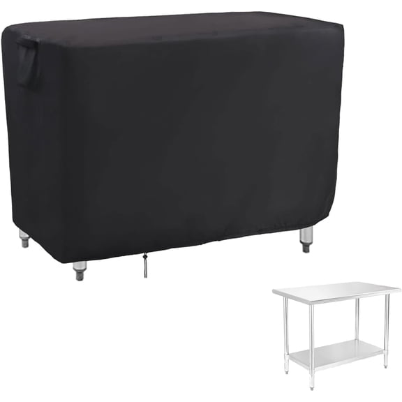 POMER 36 Inch Outdoor Prep Table Cover,Waterproof Patio Stainless Steel Table Work Covers, Outdoor Grill Cart Pizza Oven Tables Cover ﻿
