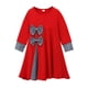 thumbnail image 5 of Odeerbi Niñas Algodón Vestido Musulmán Con Hijab Bow Patchwork Una Pieza de Vestido Islámico de Oración de Manga Larga Con Pañuelo En La Cabeza Set, 5 of 9
