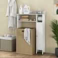thumbnail image 4 of Costway Over the Toilet Storage Cabinet w/Toilet Paper Holder Adjustable Shelves White, 4 of 12