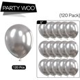 thumbnail image 4 of PartyWoo Metallic Silver Balloons, 120 pcs 5 Inch Silver Metallic Balloons, Silver Balloons for Balloon Garland or Arch as Wedding Decorations, Birthday Decorations, Party Decorations, Silver-G102, 4 of 5