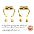 thumbnail image 3 of CHUANK Faux Anneau de Nez Anneau de Nez Mode Réutilisable en Acier Inoxydable Septum Magnétique Bijoux 5 Pcs, 3 of 8