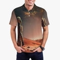 thumbnail image 1 of Balery Astronaut On Mars A Camisa Polo de Hombre con Estampado, de Manga Corta y Tejido Medio, Camisa Tipo Golf Polo-Large, 1 of 6