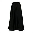 thumbnail image 2 of Women Maxi Skirt Women's Maxi Skirt Solid Color Satin Style Long Skirt for Spring Autumn Versatile Sweet Women's A-line Skirt for Wear Long Skirt, 2 of 8