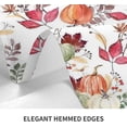 thumbnail image 5 of Fall Tablecloth 60 x 120 Inch Rectangle, Pumpkin Maple Leaf Flower Decorative Tablecloths Stain Resistance Polyester Autumn Thanksgiving Table Cloth for Holiday Parties Kitchen Dining, 5 of 5