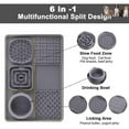 thumbnail image 6 of Slow Feeding Pet Licking Mat Placemat with Non-Slip Suction Cup - Easy to Clean Black, 6 of 8