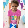 thumbnail image 2 of Tstars Toddler's 3rd Birthday Baby Shark T-Shirt - Fun Kids' Outfit - Size 3T - Pink, 2 of 6