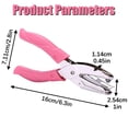 thumbnail image 3 of 6.3" Handheld Hole Punch – Heart Shaped Hole Puncher for Paper and Leather Craft, Thickened Leather Case for Clean and Precise Holes, 3 of 7
