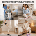 thumbnail image 7 of Womens Grip Socks, LOFIR 5 Pairs Breathable Non Slip Ankle Grippy Socks with Gripper for Pregnant Elderly Seniors Women Hospital Recovery and Home Use, 7 of 7