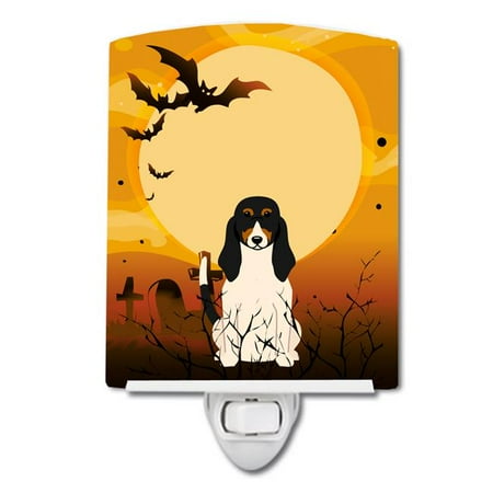 

Caroline s Treasures BB4310CNL Halloween Swiss Hound Ceramic Night Light 6x4x3 multicolor